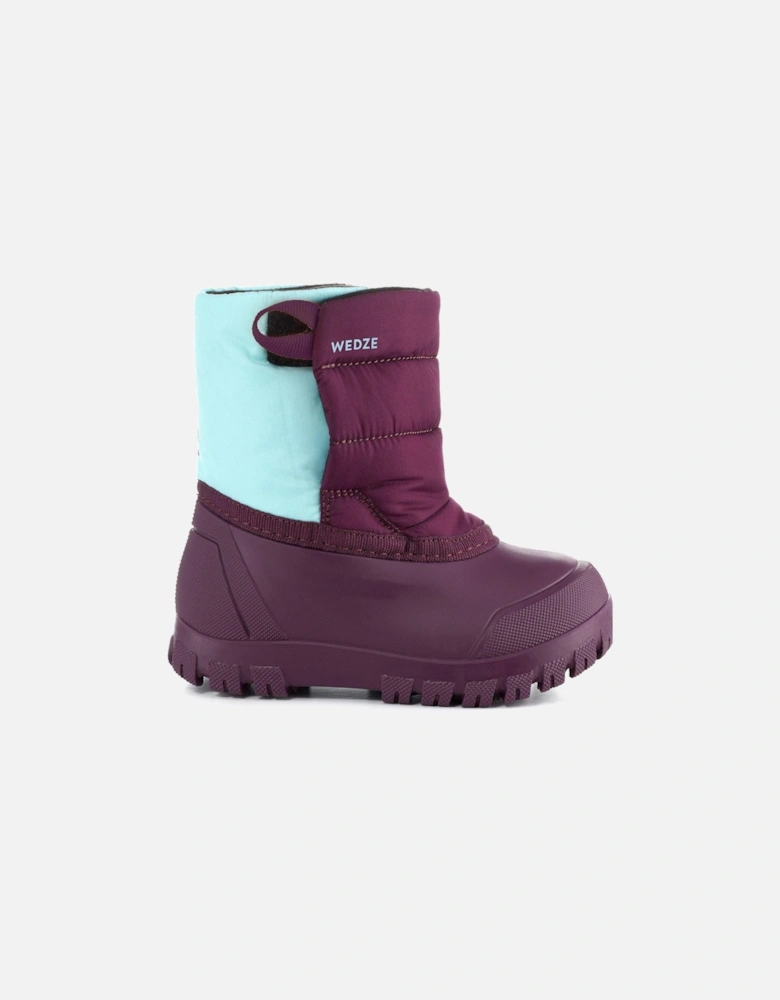 Kids' Warm Baby Apres-Ski Snow Boots - Purple/Turquoise