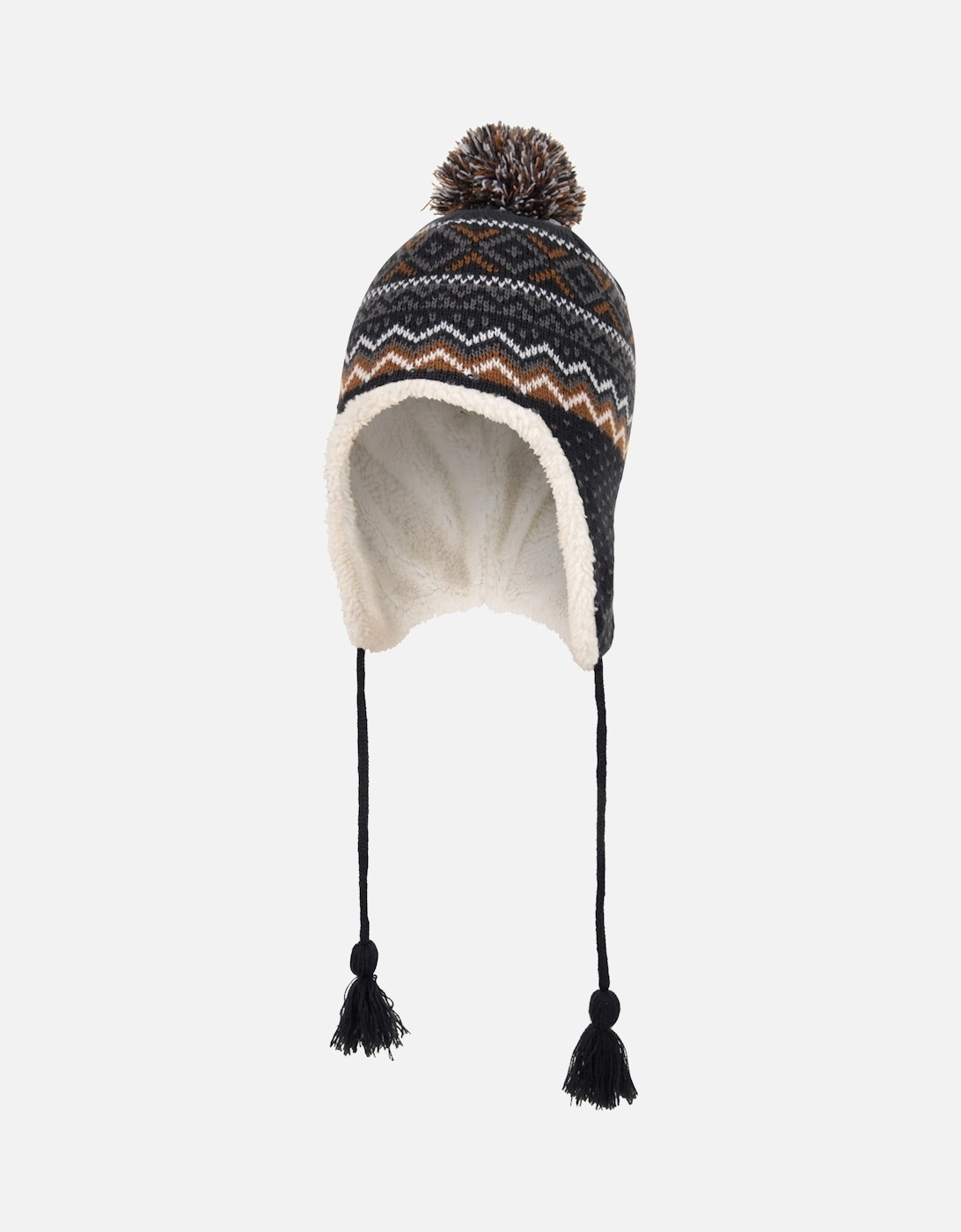 Mens Nordic Sherpa Lined Trapper Hat