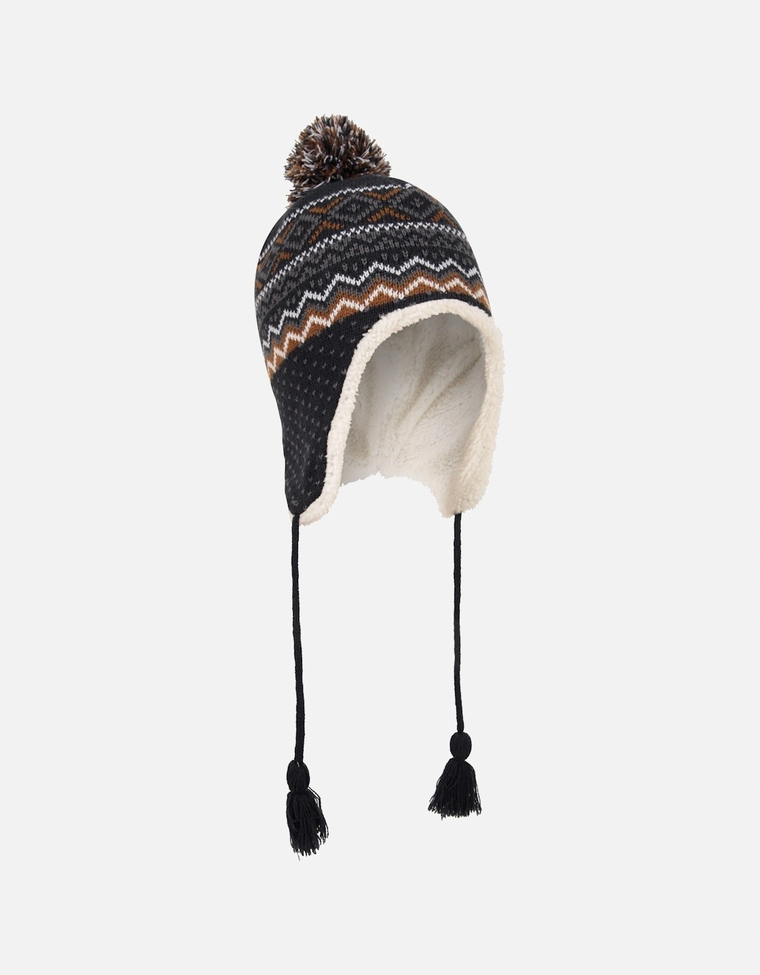 Mens Nordic Sherpa Lined Trapper Hat