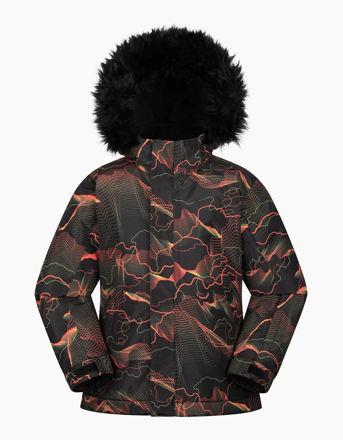 Mountain Warehouse Mountain Warehouse Childrens/Kids Berg Abstract Ski Jacket - Black