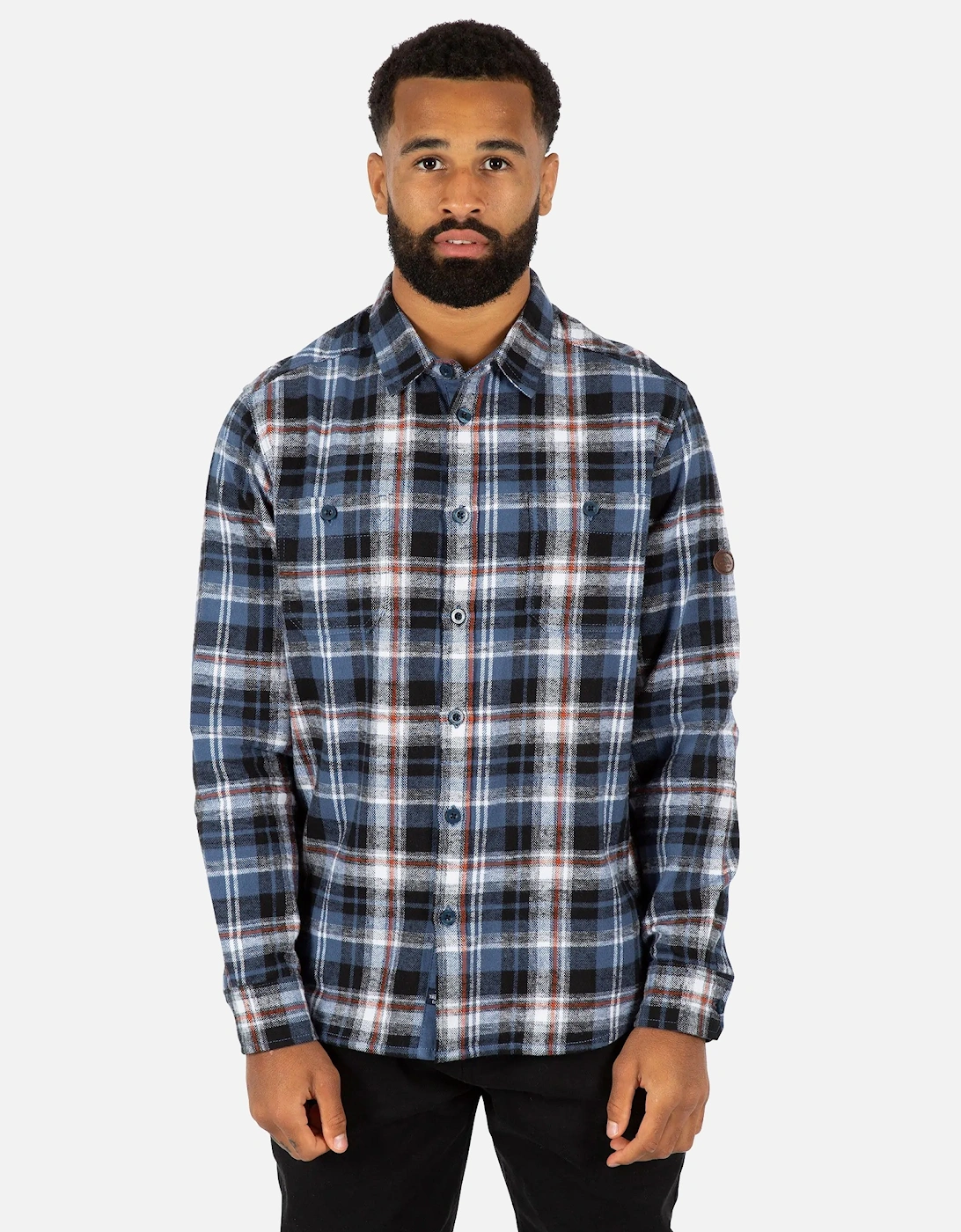 Mens Zalah Checked Flannel Shirt