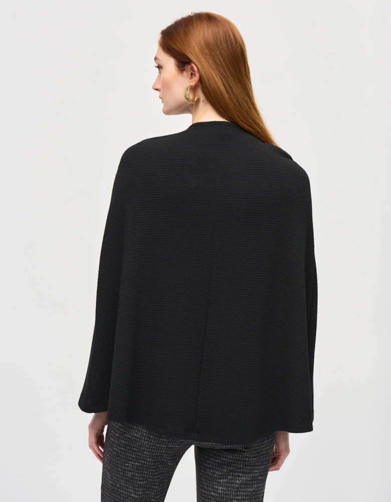 Jacquard sweater knit cover up