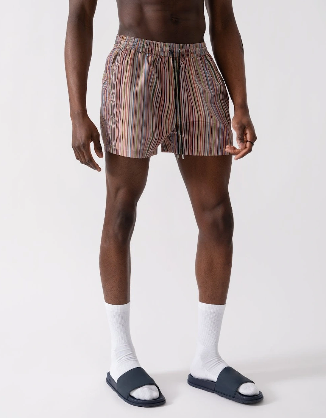 Mens Signature Stripe Swim Shorts, 5 of 4