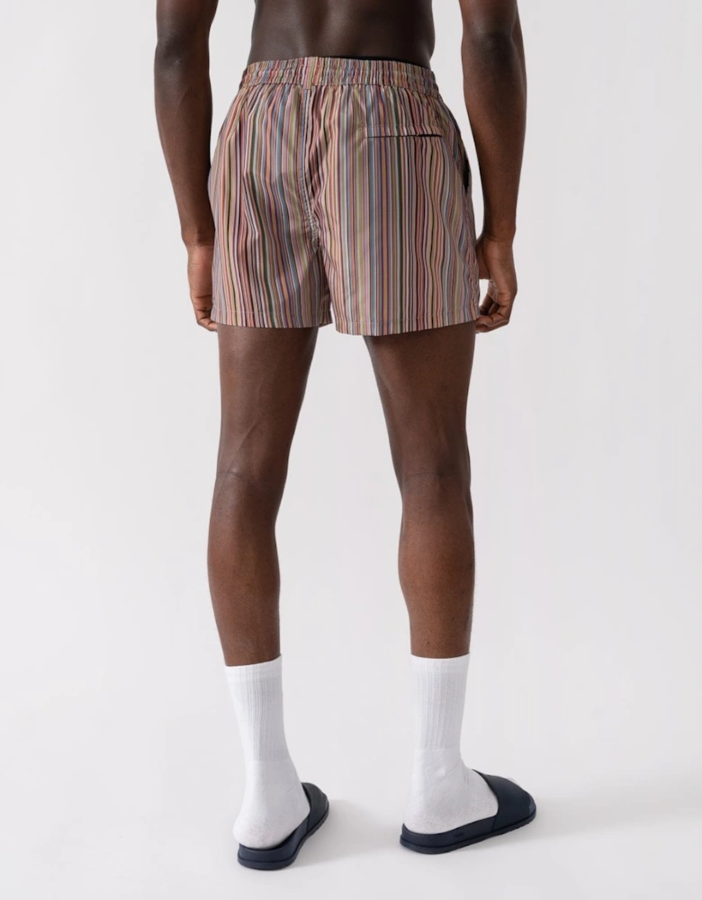 Mens Signature Stripe Swim Shorts