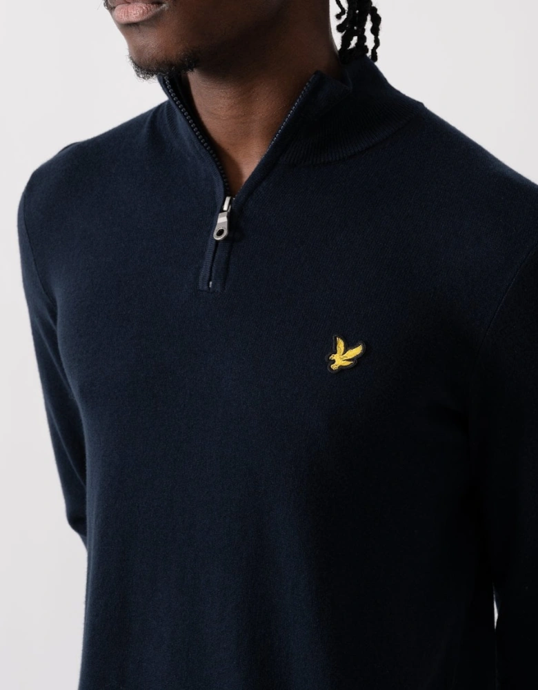 Lyle & Scott Cotton Merino Mens Quarter Zip Jumper