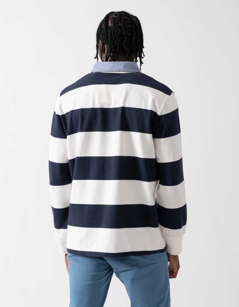 Mens Regular Fit Chambray Stripe Heavy Rugger