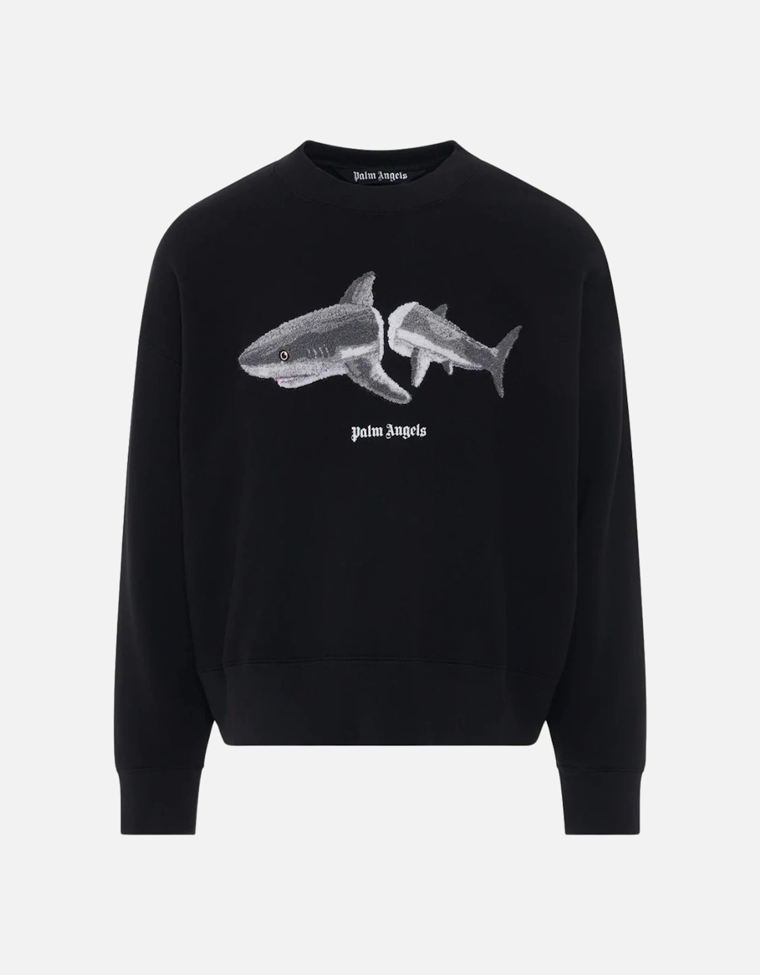 Broken Shark Logo Sweatshirt in Black, 3 of 2