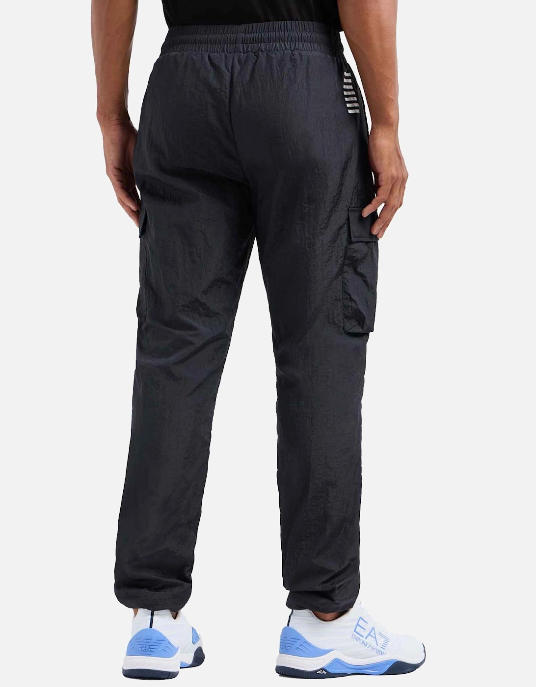 Emporio Armani Core Identity Nylon Cargo Jogger Pants Black