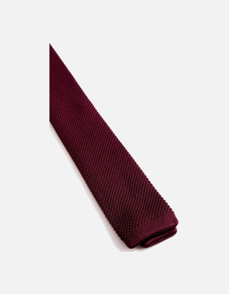 Knitted Tie - Wine