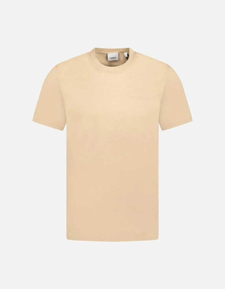 Monotone Logo Beige T-Shirt