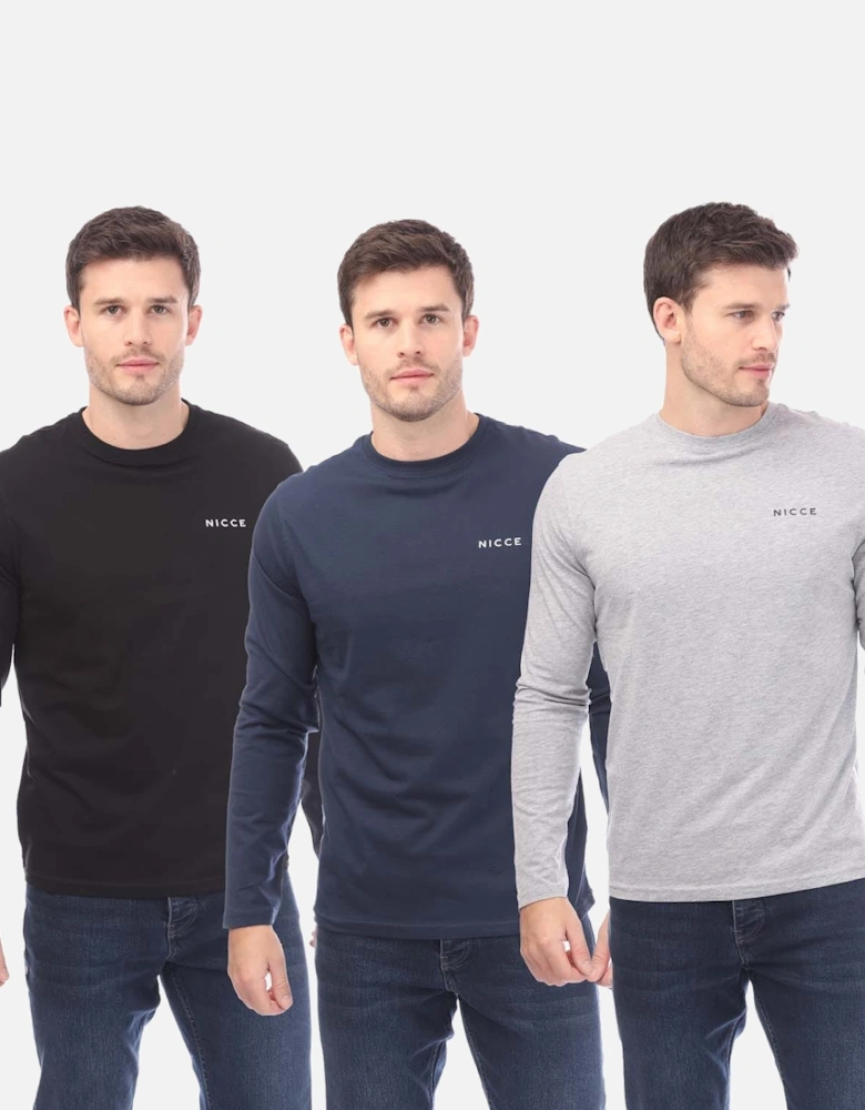 Mens Julian LS 3 Pack T-Shirts