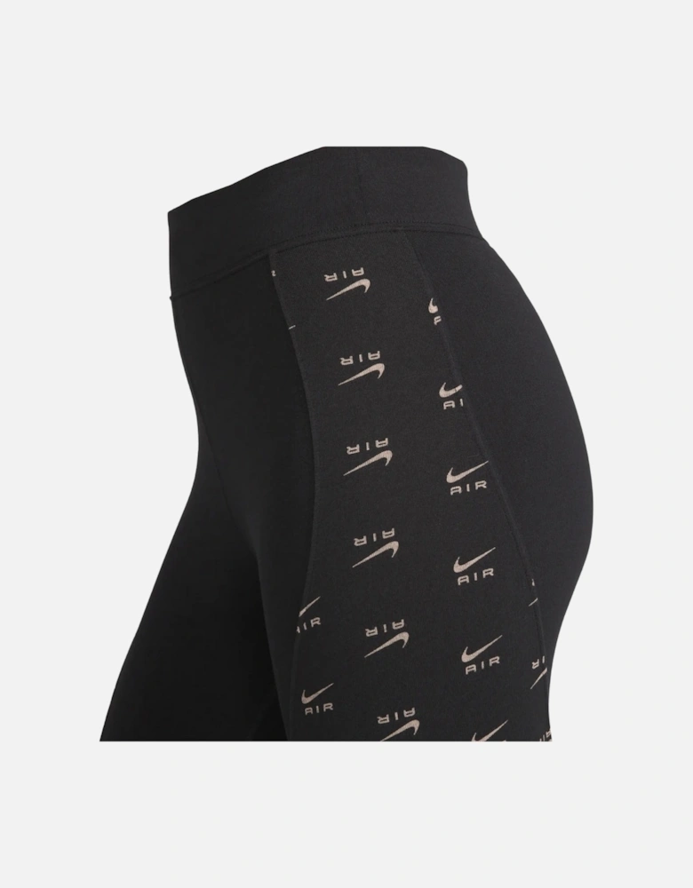 Air All-Over Logo Black Leggings