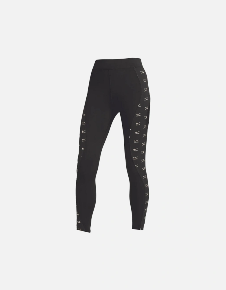 Air All-Over Logo Black Leggings