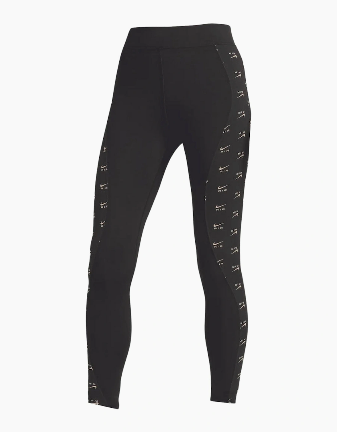 Women's Nike Air All-Over Logo Black Leggings - Size: 10/8/10