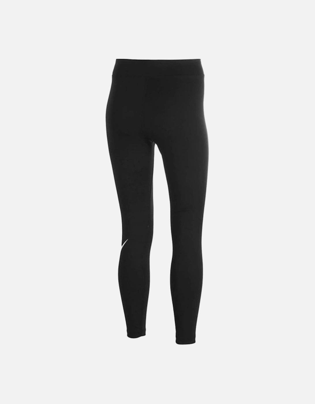 Large Swoosh Logo Black Leggings