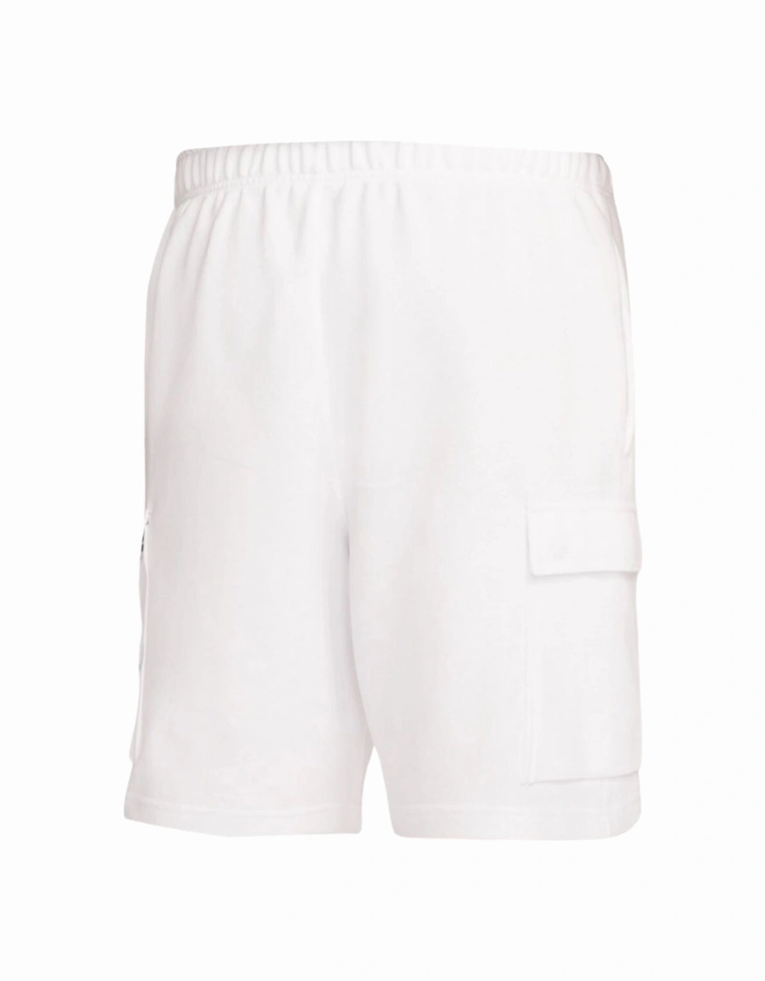 Blue Swoosh Pockets White Shorts, 3 of 2