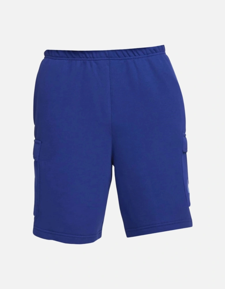 Branded Pockets Blue Shorts