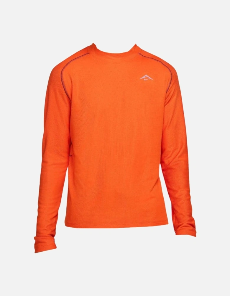 Trail Long Sleeve Orange Running Top