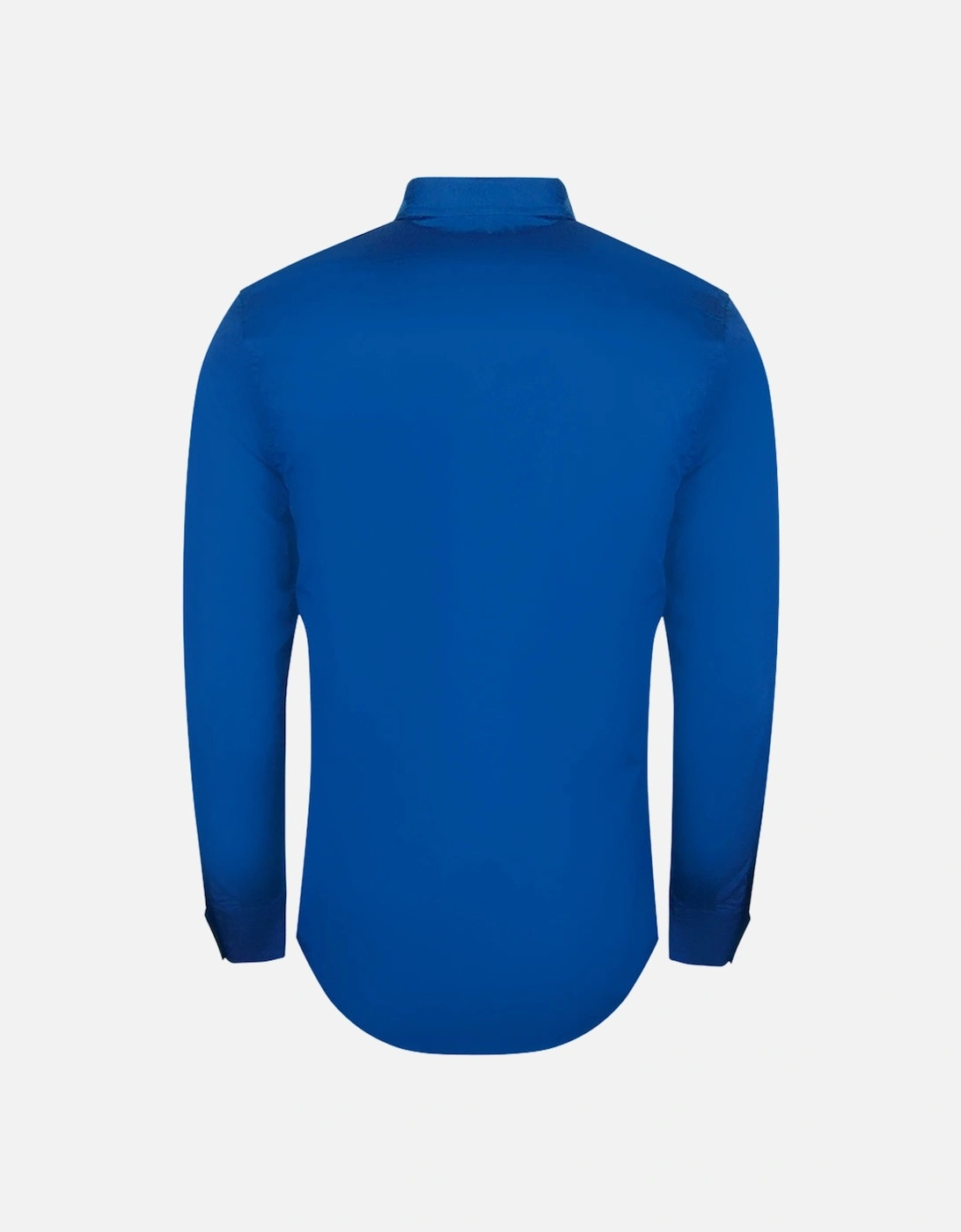 Long Sleeve Bright Blue Shirt