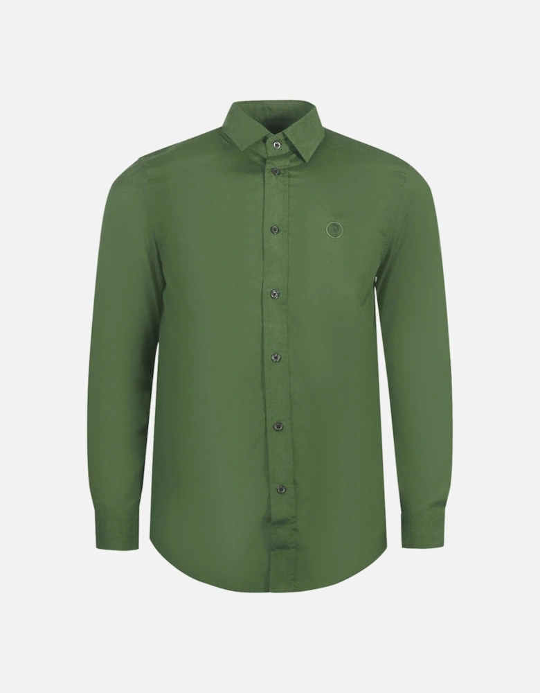 Long Sleeve Olive Night Green Shirt