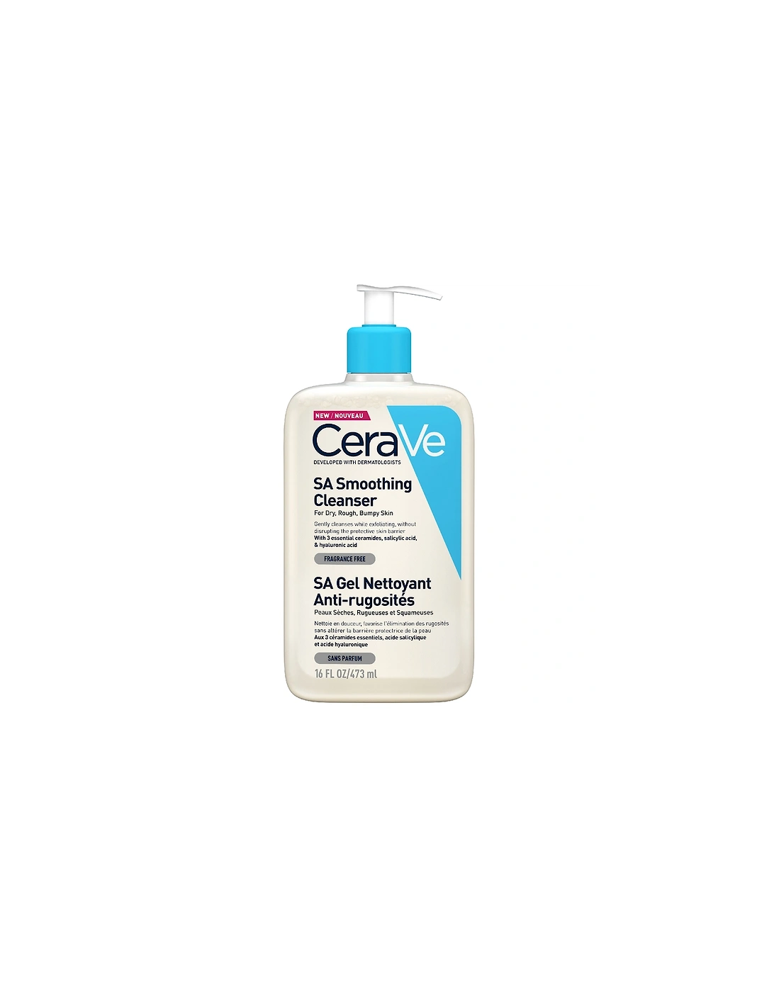 SA Smoothing Cleanser with Salicylic Acid for Dry, Rough & Bumpy Skin 473ml - CeraVe, 2 of 1