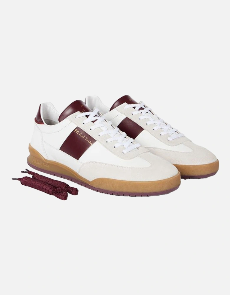 Dover Trainers, White/Burgudy