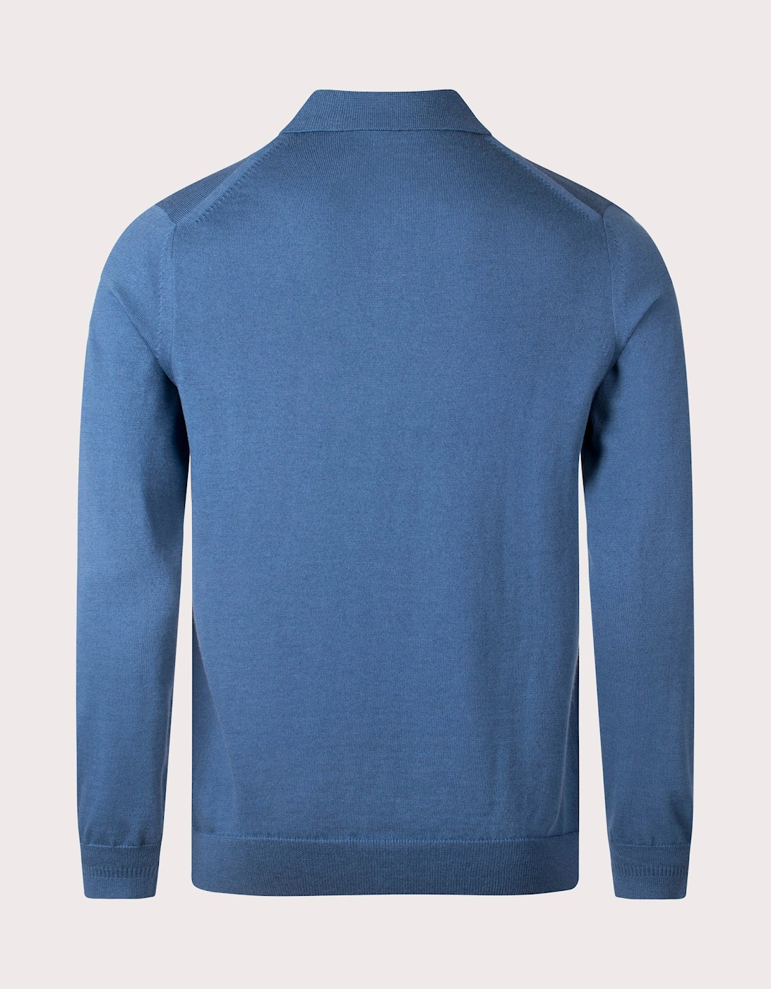 Long Sleeve Knitted Polo Shirt