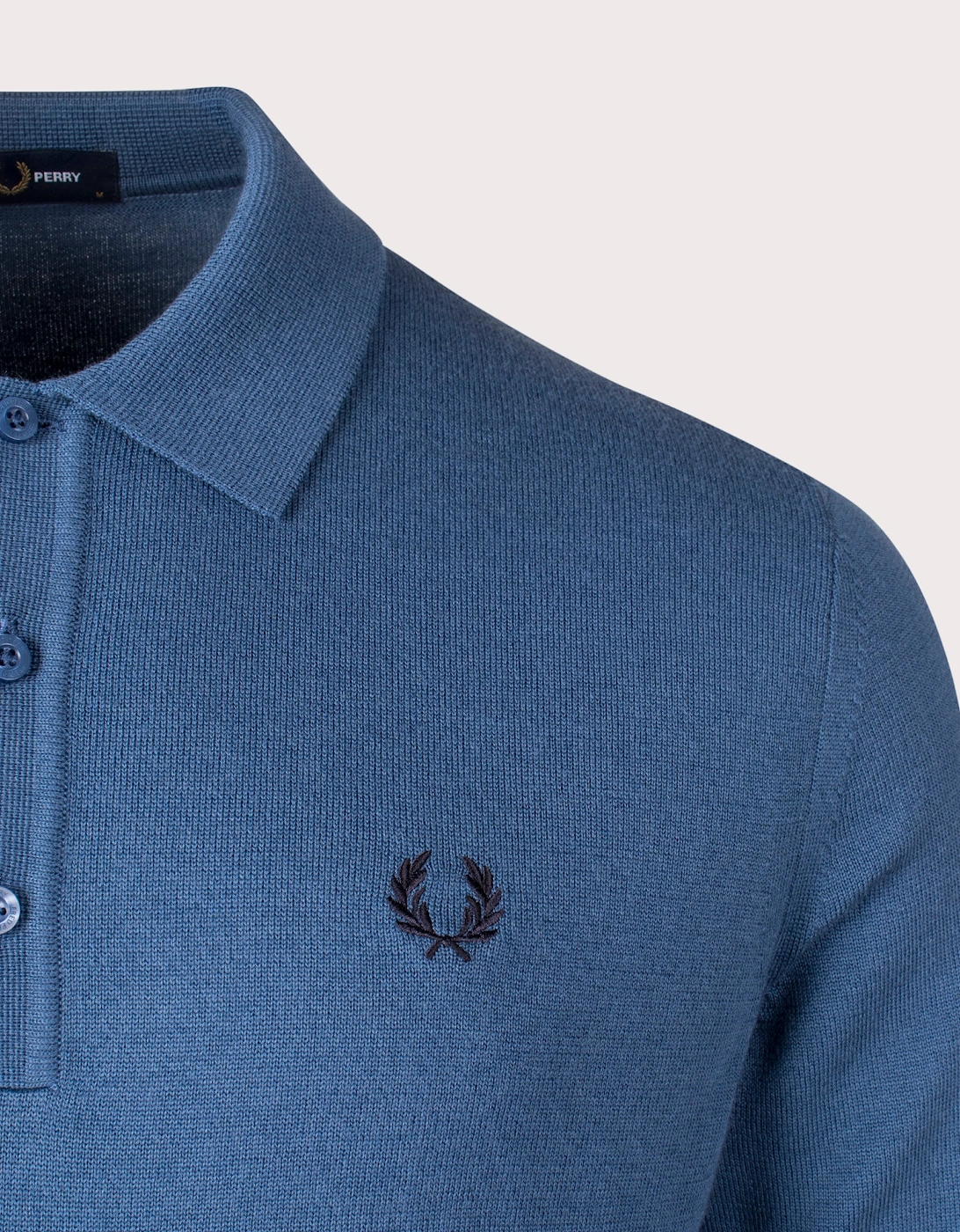 Long Sleeve Knitted Polo Shirt