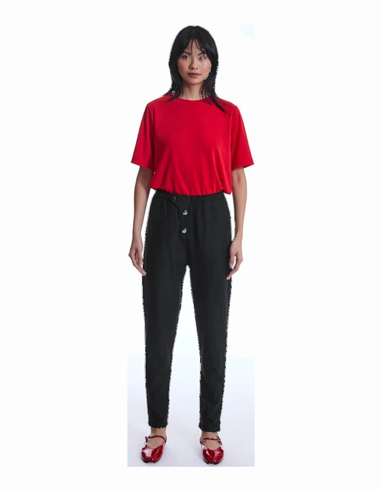 Cotton Black Trousers