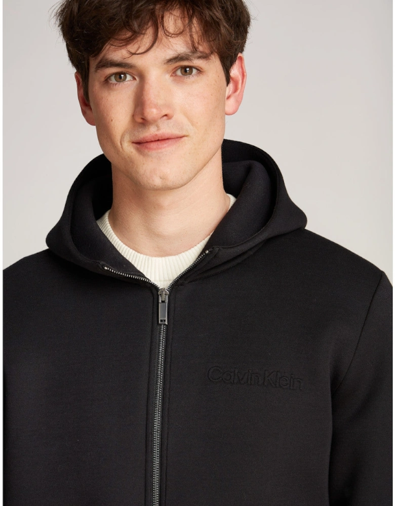 Spacer Zip Through Hoody BEH Black