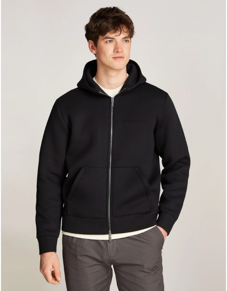 Spacer Zip Through Hoody BEH Black