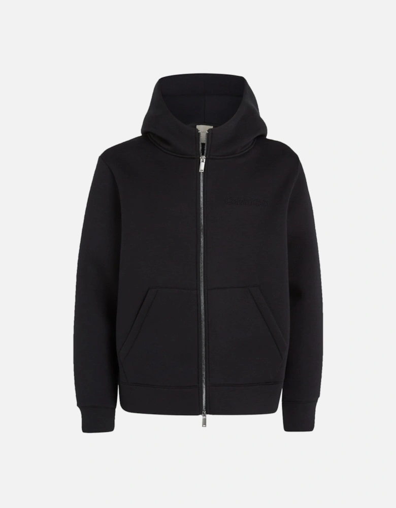 Spacer Zip Through Hoody BEH Black