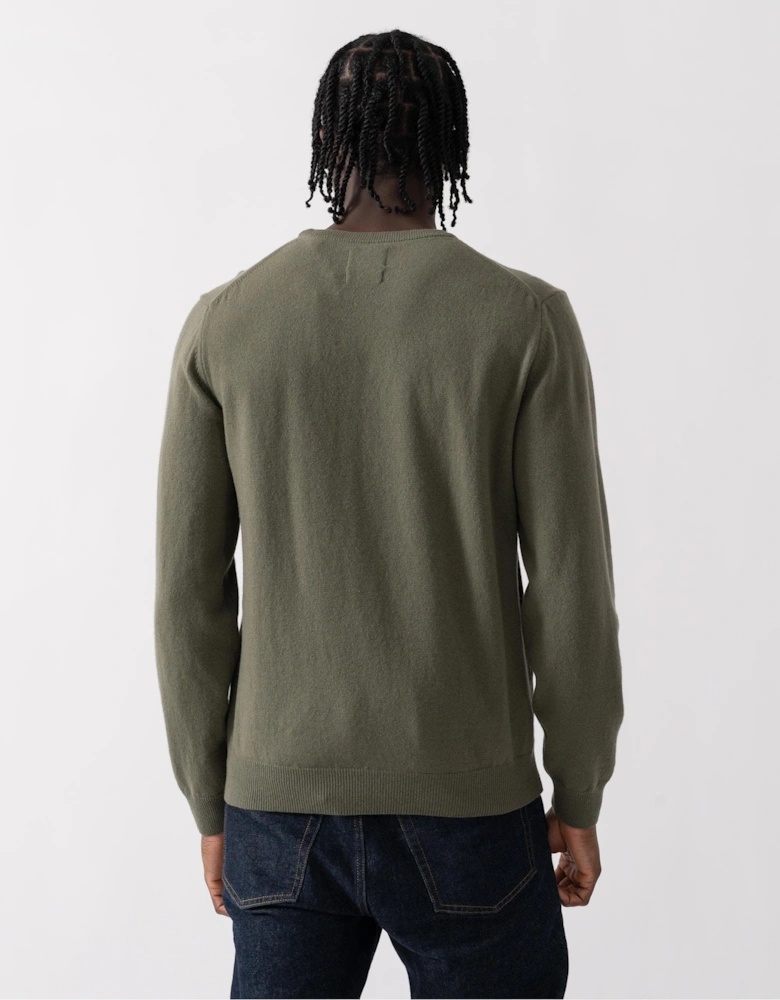 Mens Superfine Lambswool Crew Neck Jumper