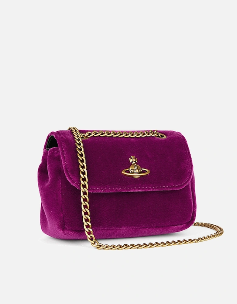 Velour Small Chain Purse