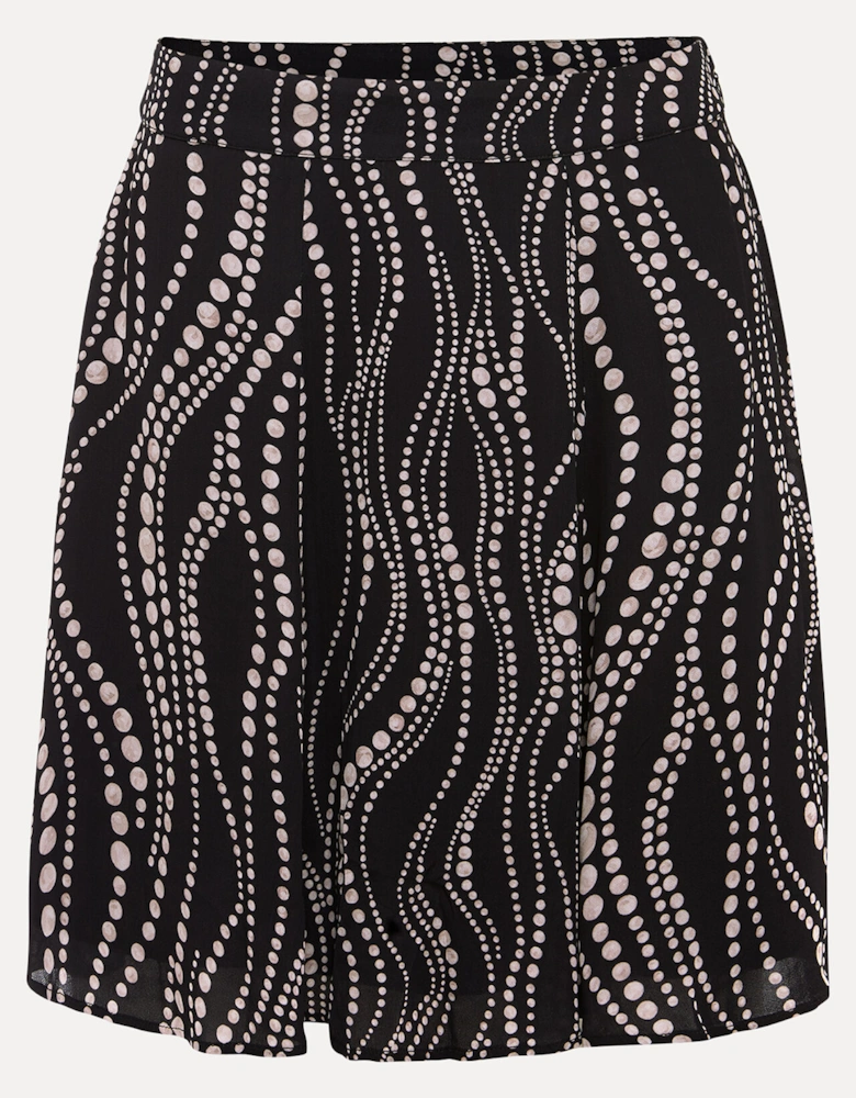 Ilaria Flippy Mini Pearl Print Skirt