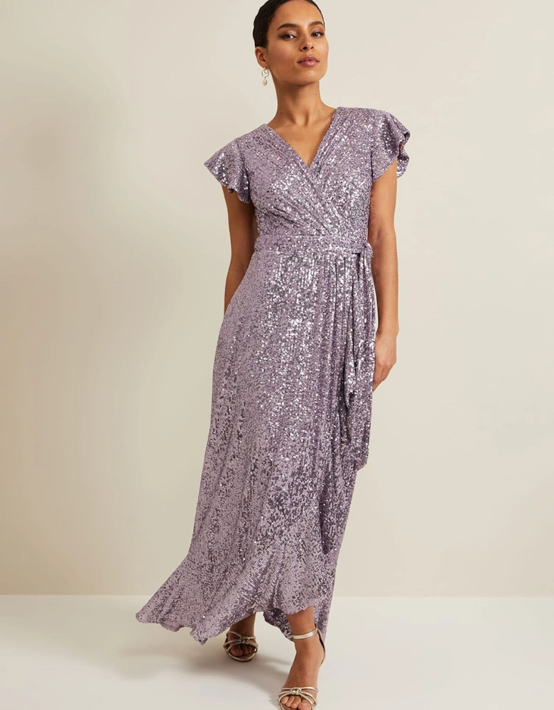 Petite Carina Sequin Maxi Dress