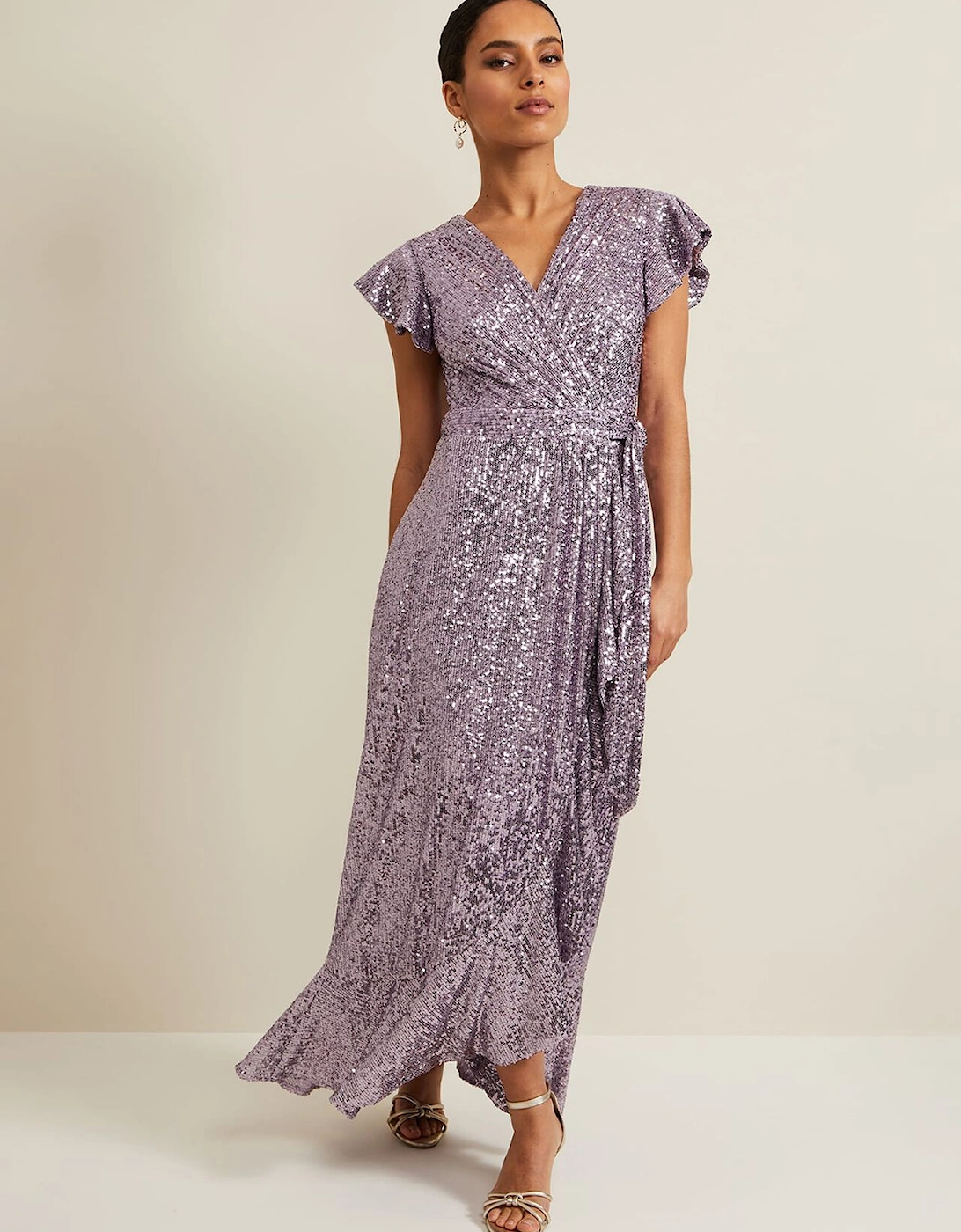 Petite Carina Sequin Maxi Dress, 7 of 6