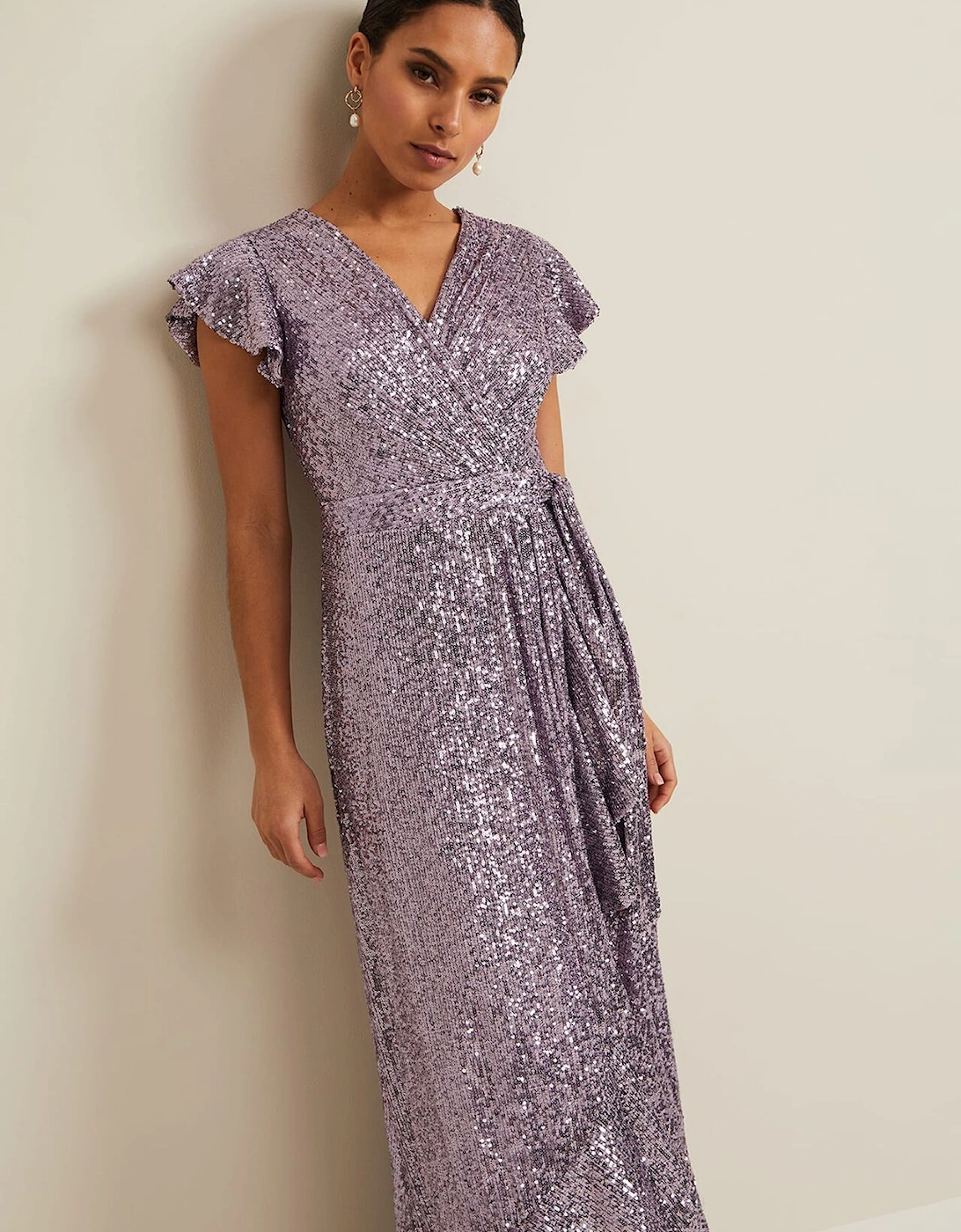 Petite Carina Sequin Maxi Dress