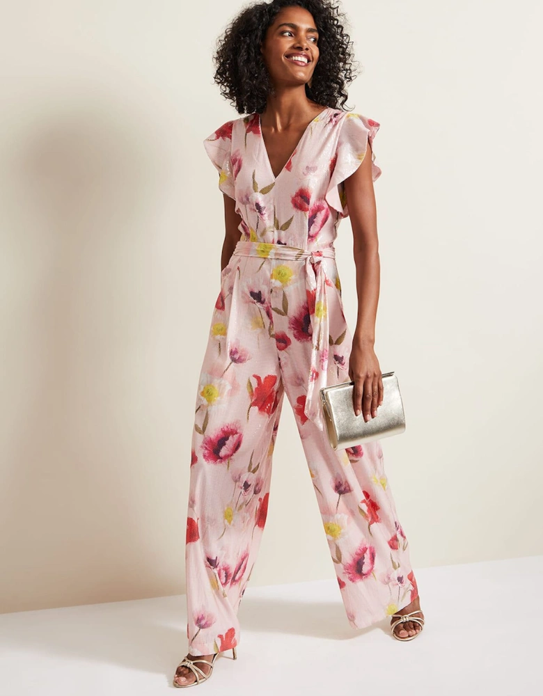 Rhiannon Sequin Printed Jumpsuit