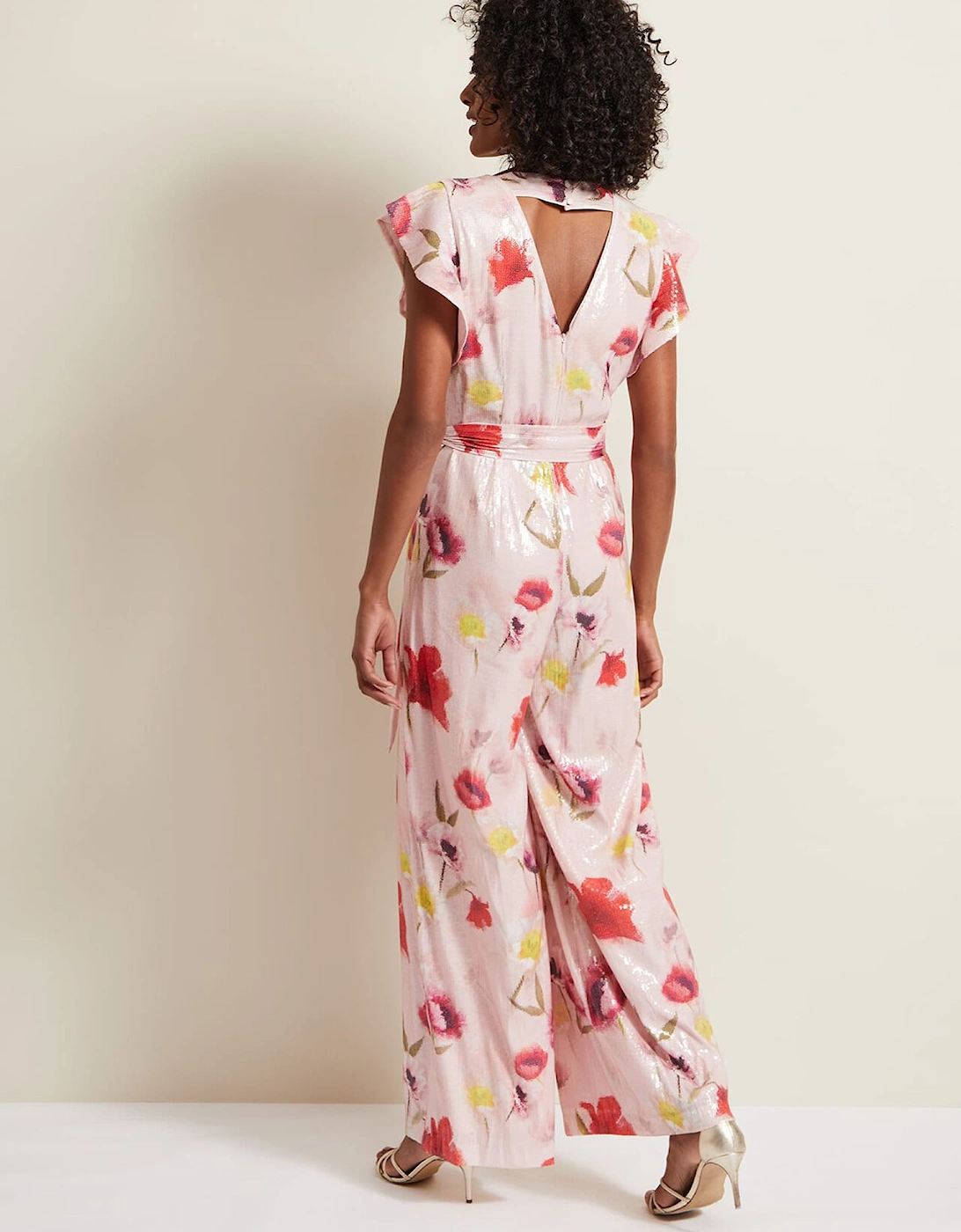 Rhiannon Sequin Printed Jumpsuit