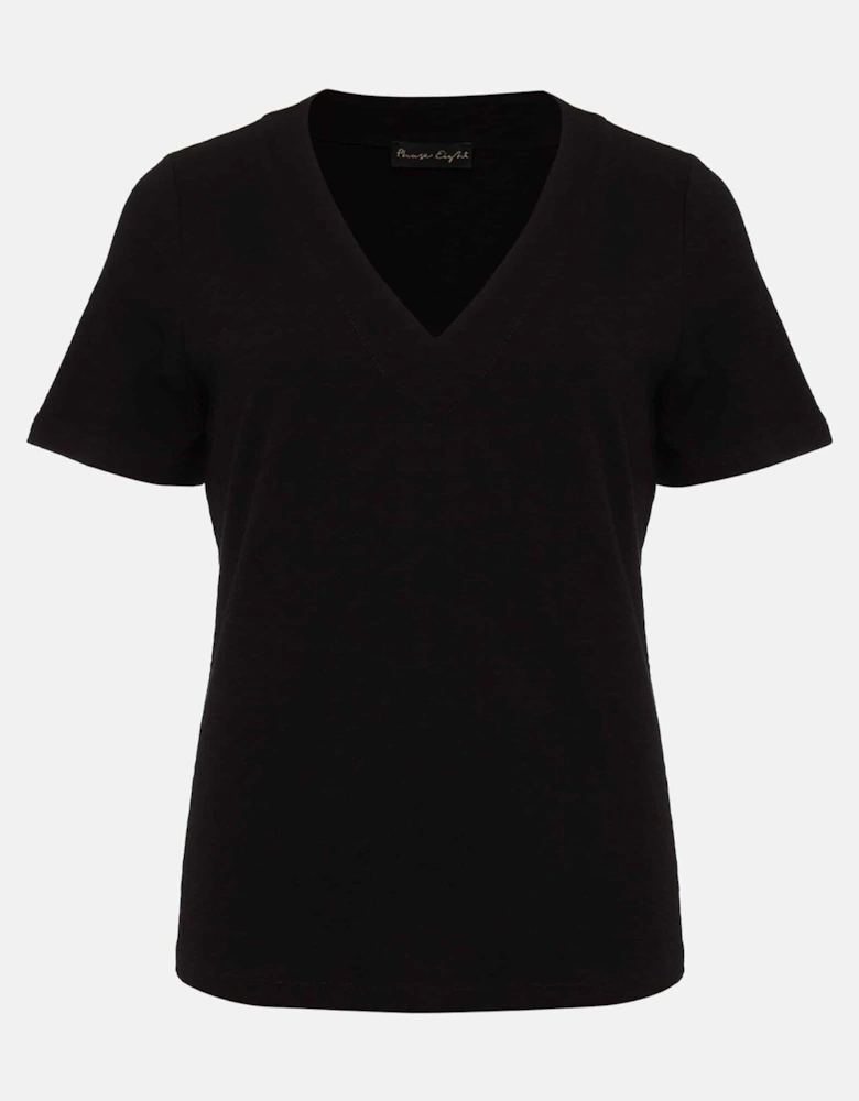 Elspeth V-Neck Cotton T-Shirt