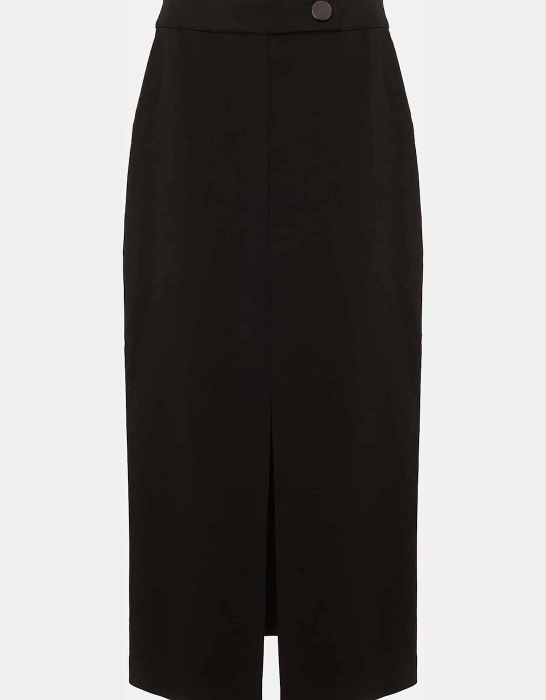 Brynn Black Midi Suit Skirt