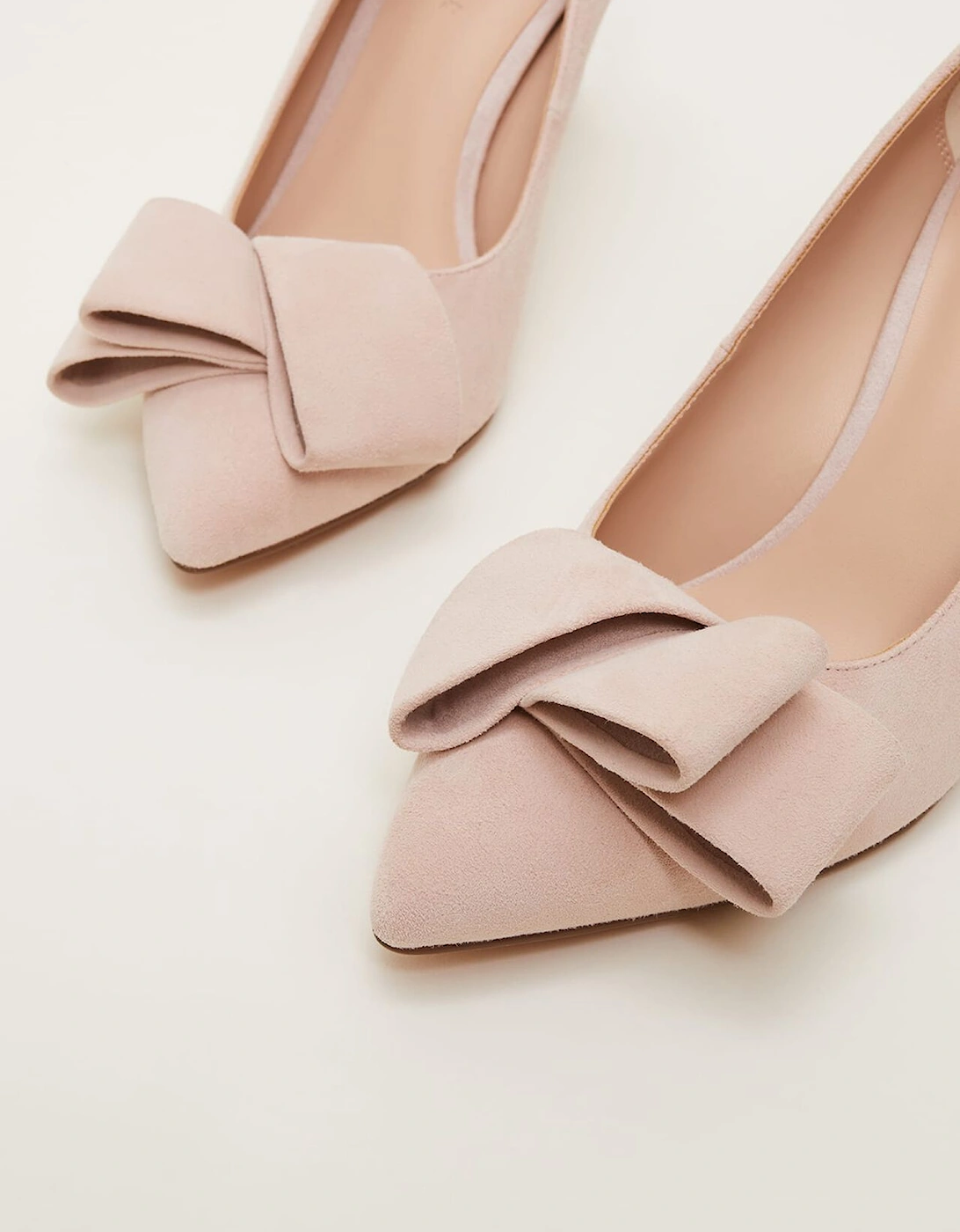 Suede Bow Front Court Shoe