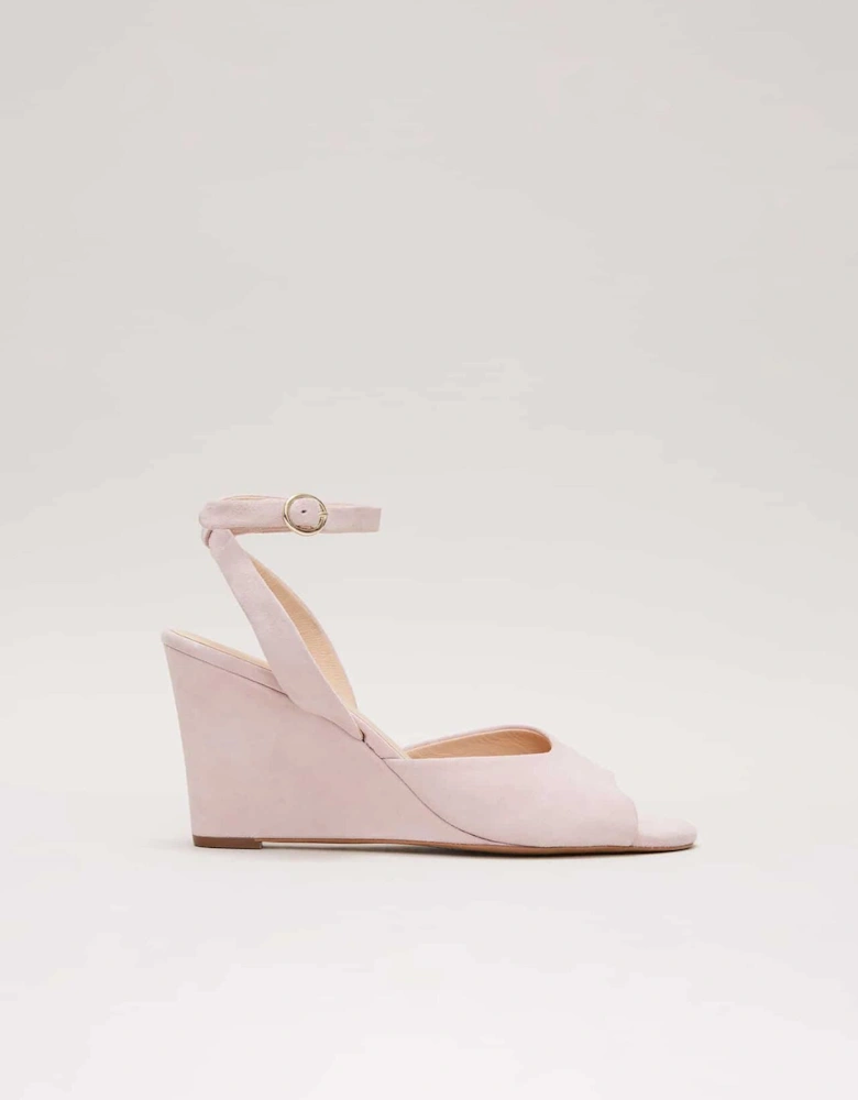 Ankle Strap Peep Toe Wedge