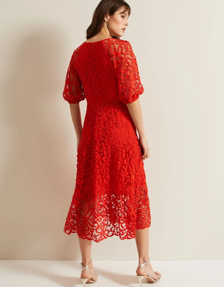 Senna Lace Midi Dress