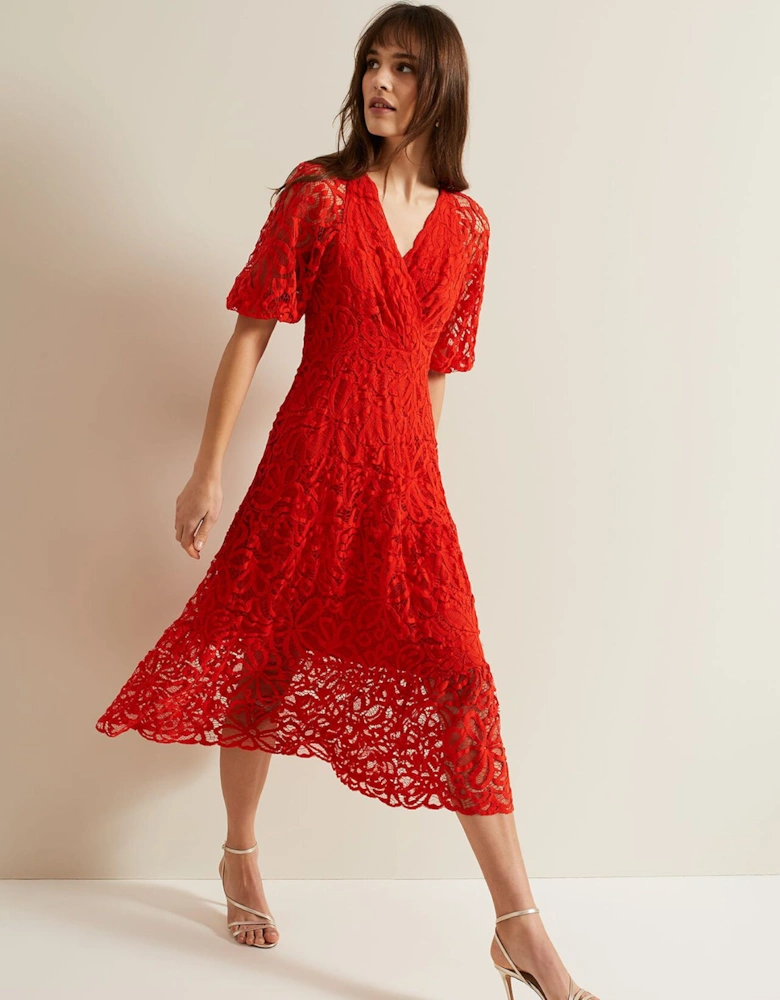 Senna Lace Midi Dress