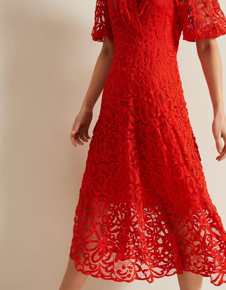 Senna Lace Midi Dress