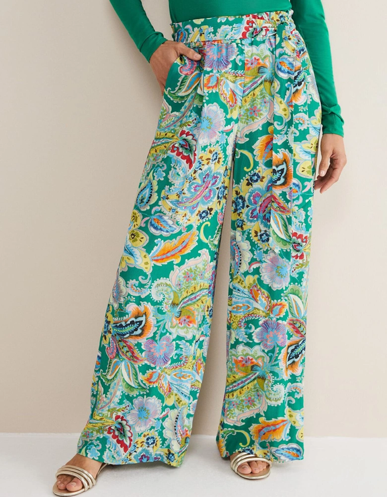 Paisley Wide Leg Trousers