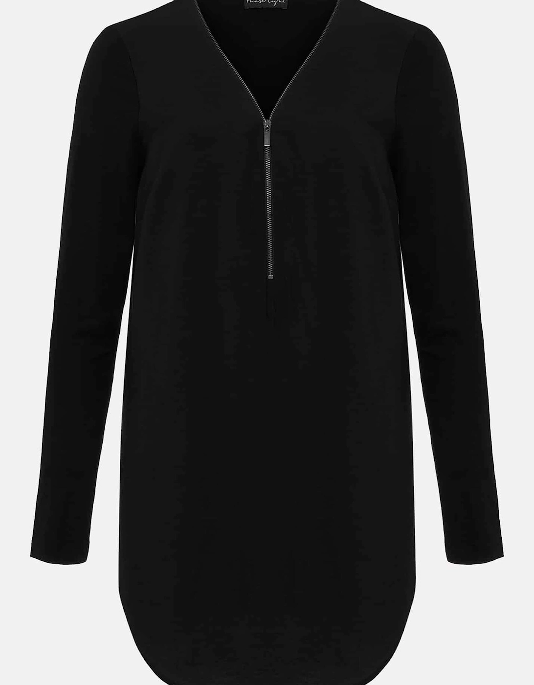 Alaina Longline Zip Detail Tunic