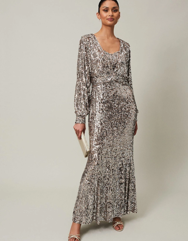 Thalia Sequin Maxi Dress